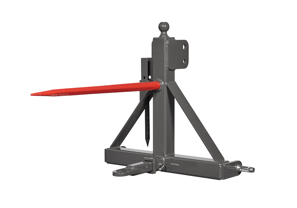 3 Pt Bale Spear w Hitch Ball Receiver