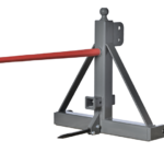 3 Pt Bale Spear w Hitch Ball Receiver
